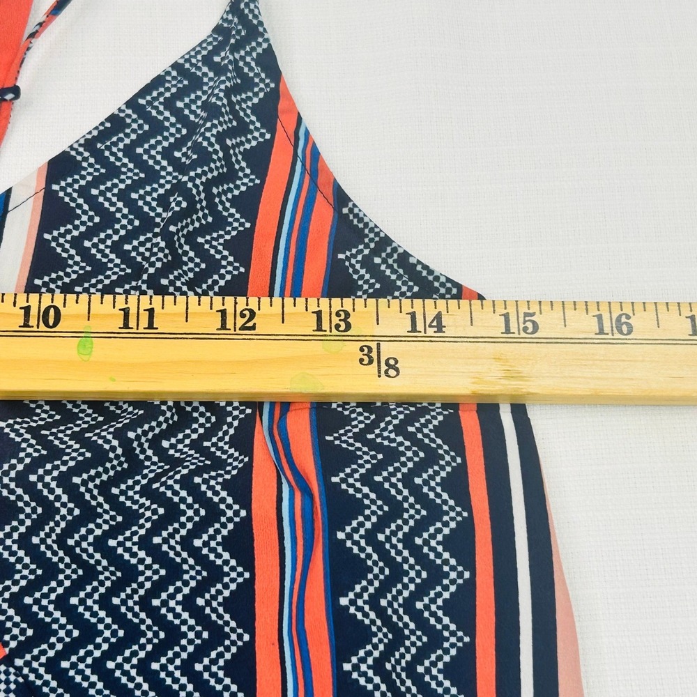 Abercrombie Fitch Strappy Shift Dress S Boho Geometric Summer Flowy Beach Y2K - Picture 8 of 12